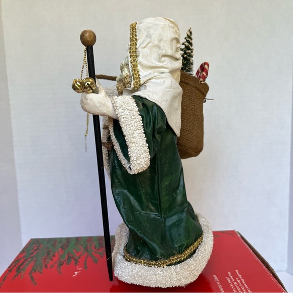 Clothtiques Possible Dreams 1988 Toy Sack Santa Green Robe 713042 Santa Figurine - Picture 6 of 16